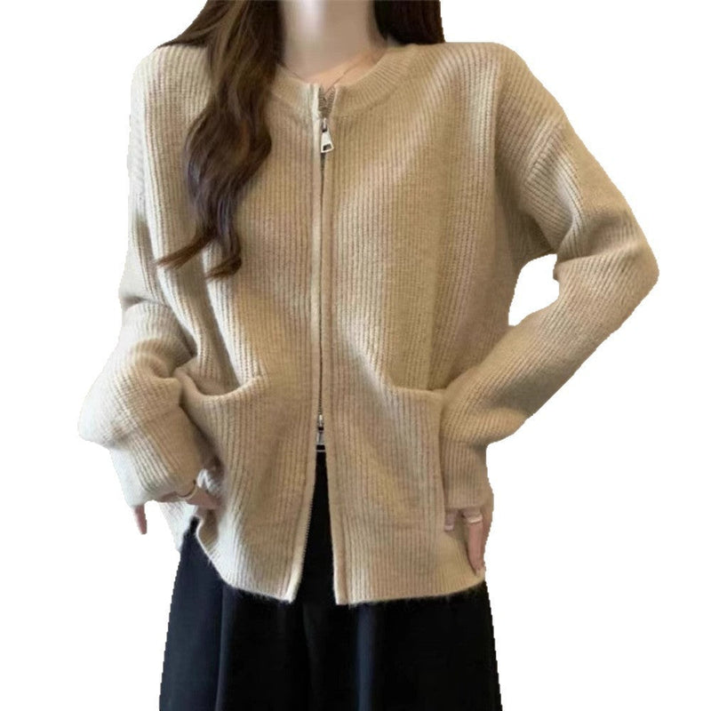 Design Temperature-sensitive Soft Wind Soft Glutinous Sweater Coat