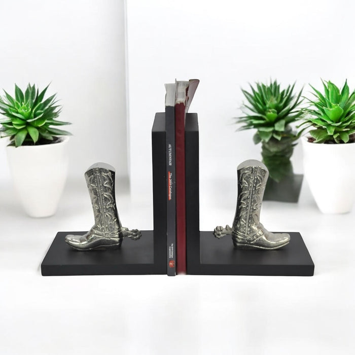 18CM ALUMINIUM  BOOT BOOKENDS