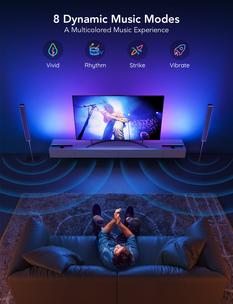 GOVEE RGBIC TV LIGHT BAR 45-70 IN TV