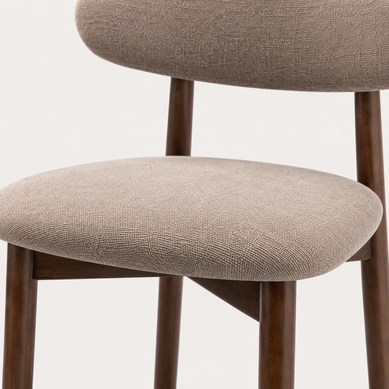 Henley Set of 2 Scandi Camel Bar Stool
