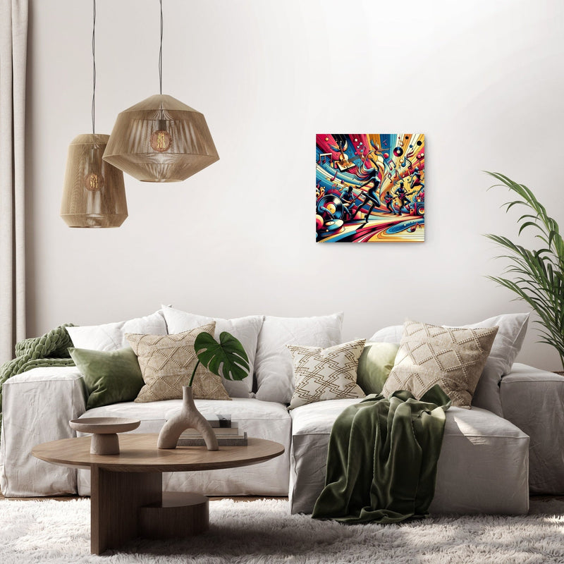 Rhythmic Pop Art Extravaganza Canvas
