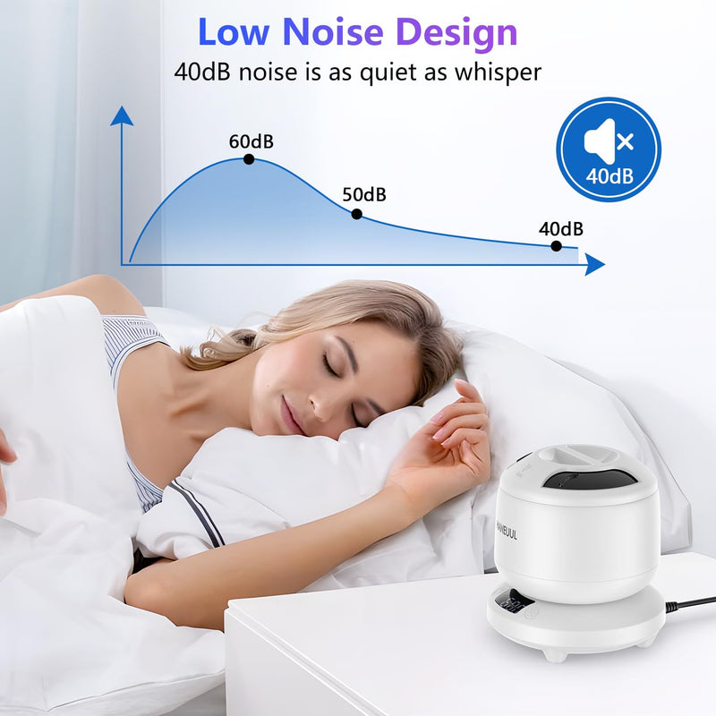 2025 Ultrasonic Retainer Cleaner for Dentures & Aligners | Durable Base (White)