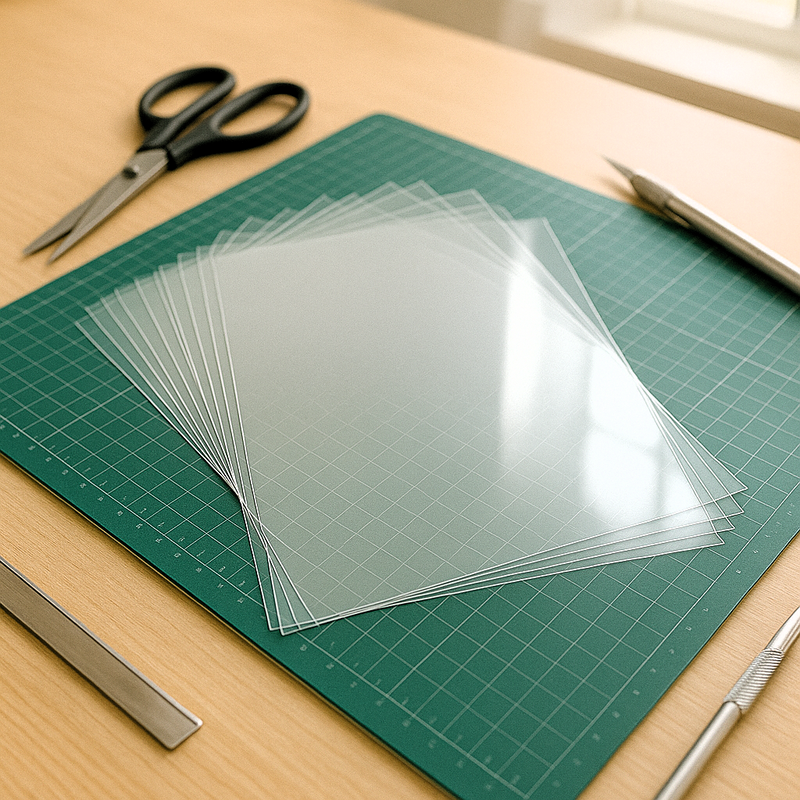 5 x A4 Acetate Sheets – 140 Micron Clear Film for Crafts, OHP & Card Making