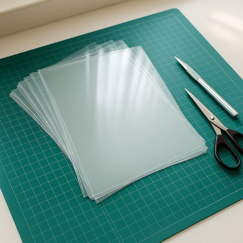 5 x A4 Clear Acetate Sheets – 140 Micron Transparent Film for Crafting & OHP