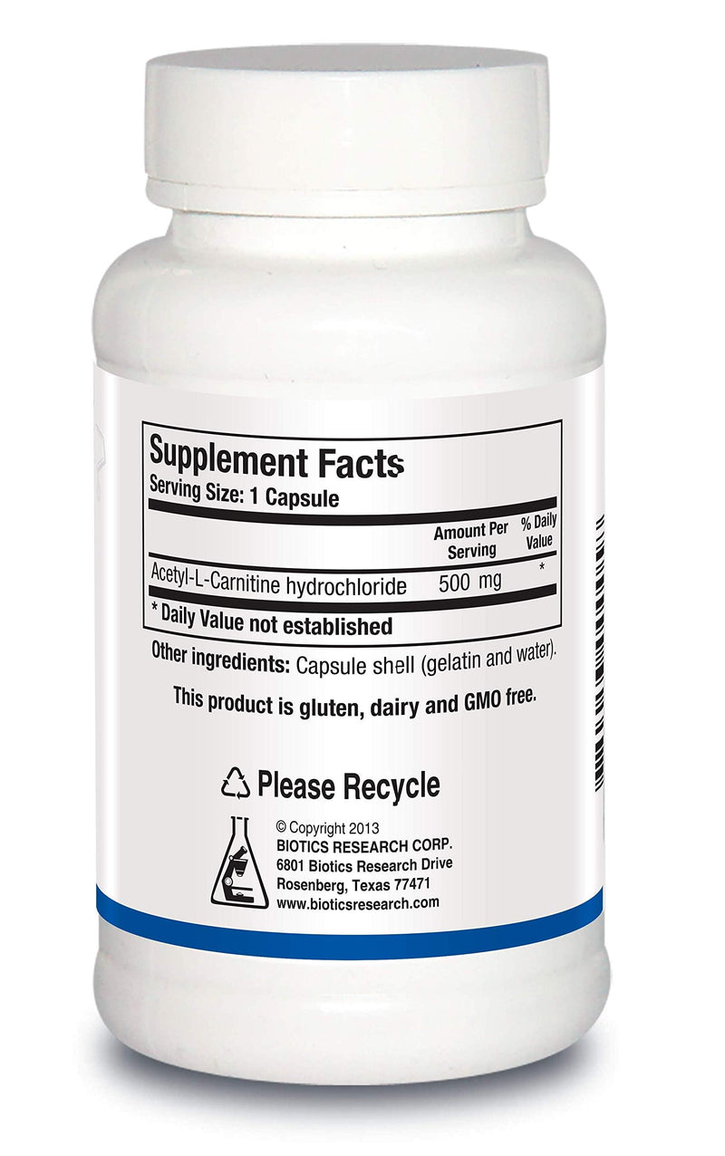 Biotics Research Acetyl L-Carnitine 90 Caps – Athletic Energy, Brain Health