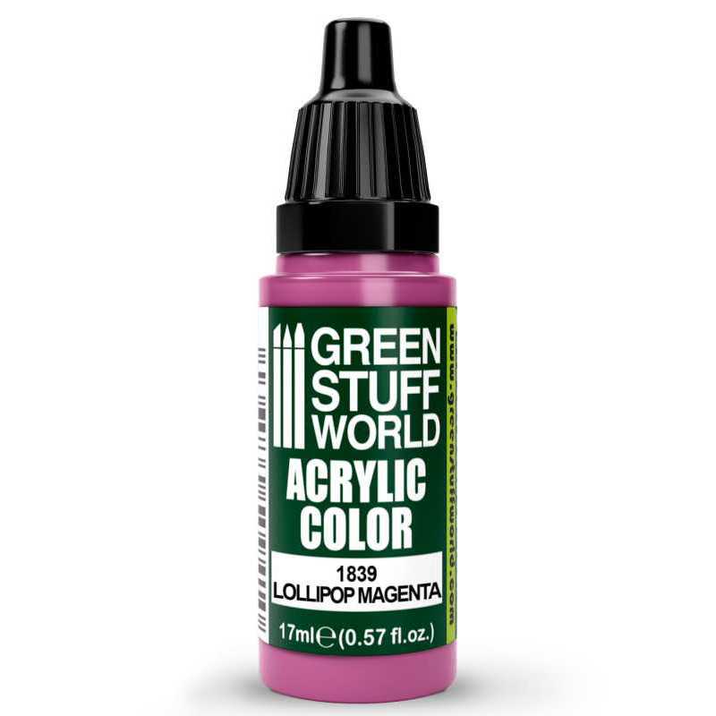 Green Stuff World Acrylic Color Paint - LOLLIPOP MAGENTA 17ml
