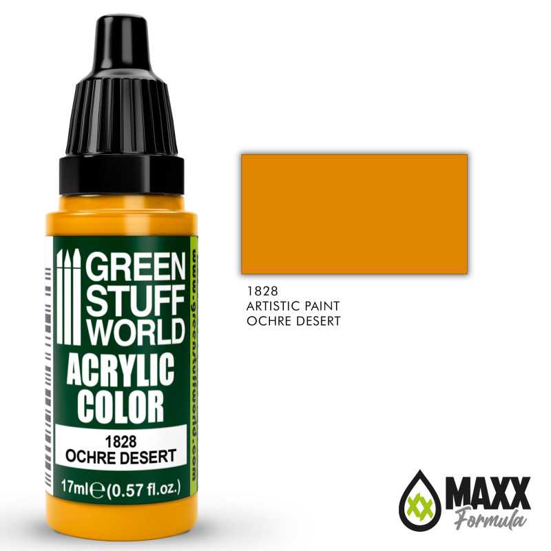 Green Stuff World Acrylic Color Paint - OCHRE DESERT 17ml