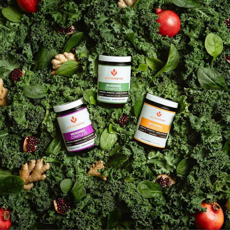 ACTIVATEDYOU Morning Complete Daily Wellness Greens — Probiotics & Prebiotics, 10B CFU, Apple Cinnamon (3 Pack)