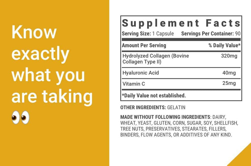 Active Supreme Collagen Type 2 3 Pack for Joints | Grass-Fed Beef + Vitamin C & HA