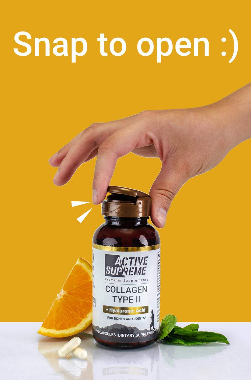 Active Supreme Collagen Type 2 3 Pack for Joints | Grass-Fed Beef + Vitamin C & HA
