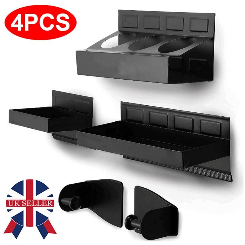 4Pc Magnetic Toolbox Tray Set Tool Box Cabinet Side Shelf Storage Van Workshop