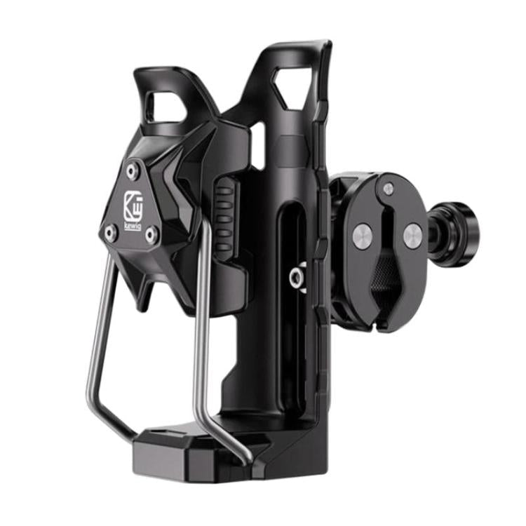Adaptive Anti-Slip Water Bottle Holder For Motorcycles & Bicycles 360-Degree Rotating Anti-Theft Cup Holder, Kewig SHJ-6 - InStock
