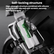 Adaptive Anti-Slip Water Bottle Holder For Motorcycles & Bicycles 360-Degree Rotating Anti-Theft Cup Holder, Kewig SHJ-6 - InStock