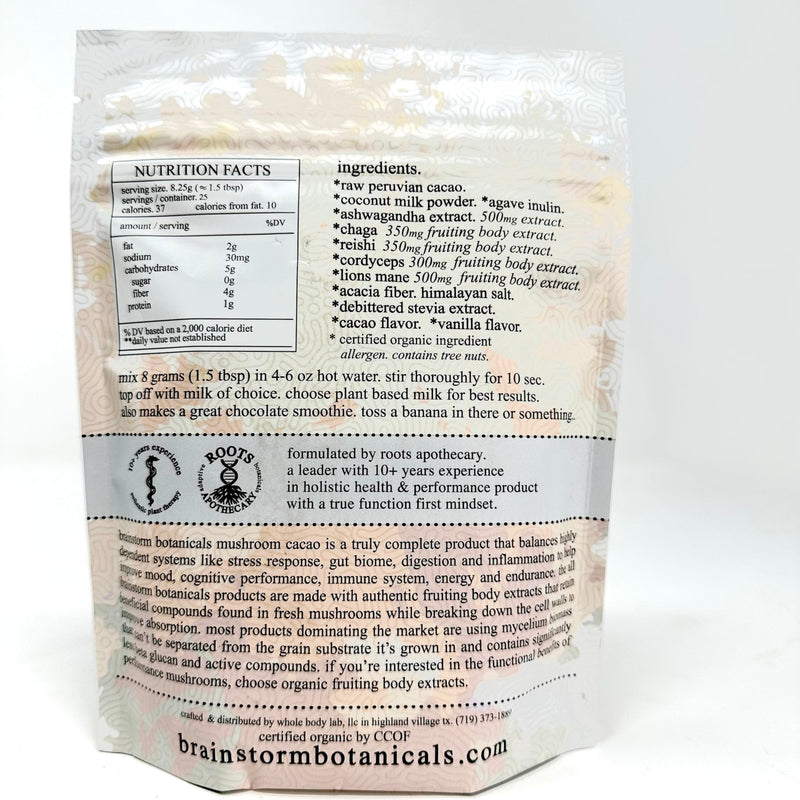 Adaptogen & Mushroom Cacao – Organic Cacao with Mushroom Extracts