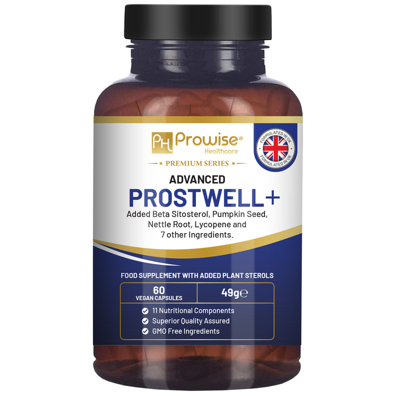 Advanced Prostwell Plus 60 Vegan Capsules Added Beta Sitosterol