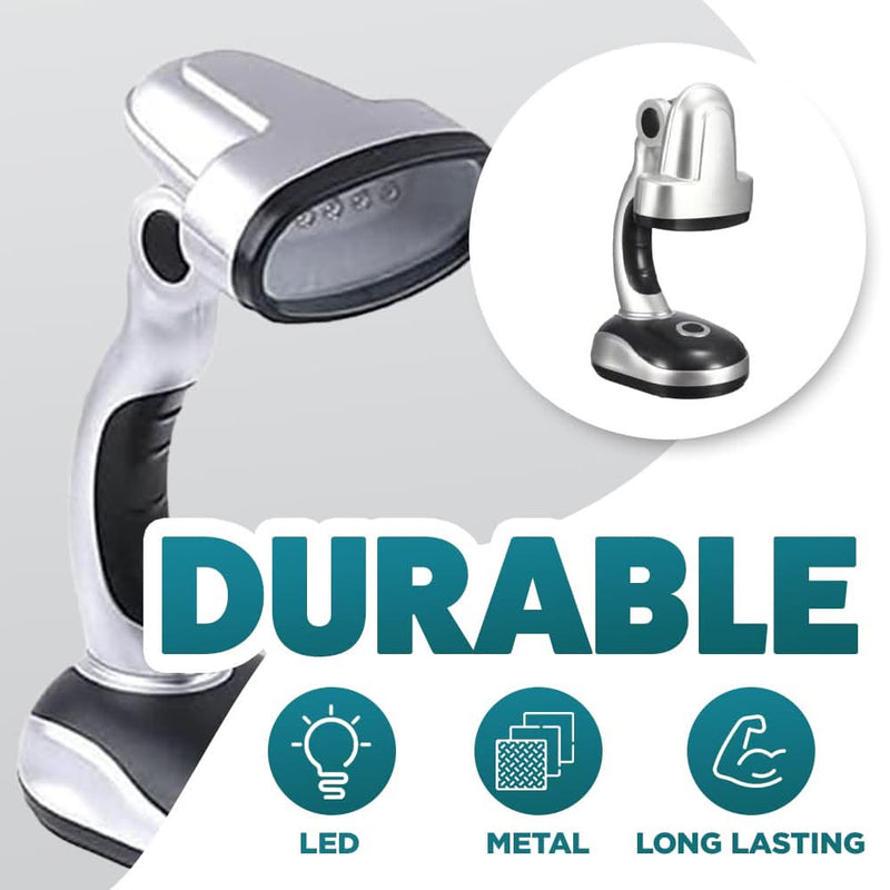 12 LED Portable Desk Lamp with Adjustable Head and Handle