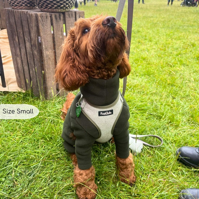 PupClub Dog Tweed Adjustable Harness - Sage