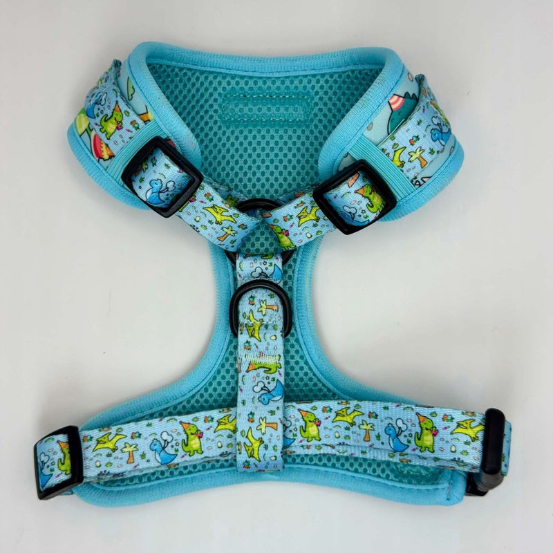 PupClub Dog Adjustable Harness - Jurassic Party