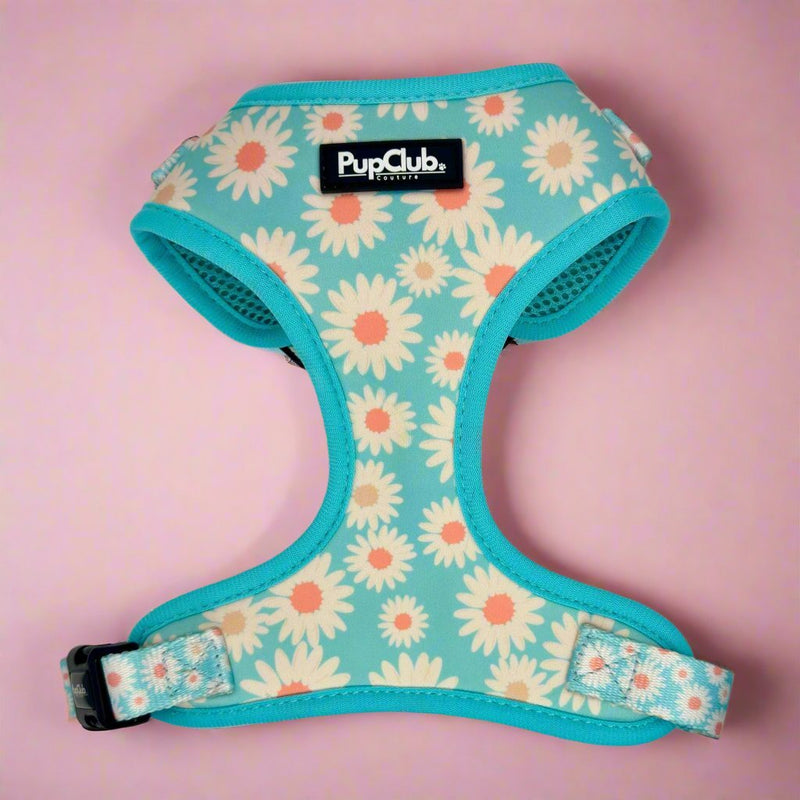 PupClub Dog Adjustable Harness - Pastel Daisy