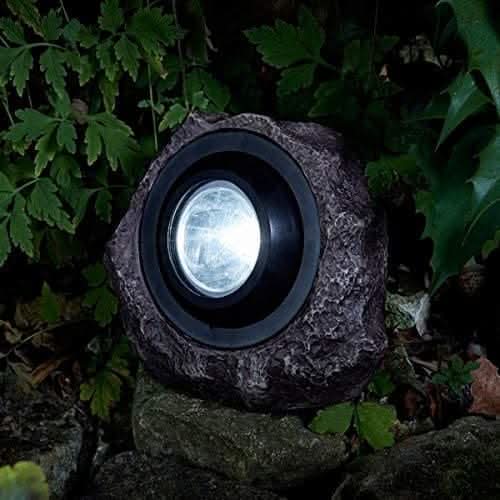 Super Bright Solar Rock Effect Spotlight Garden Lighting