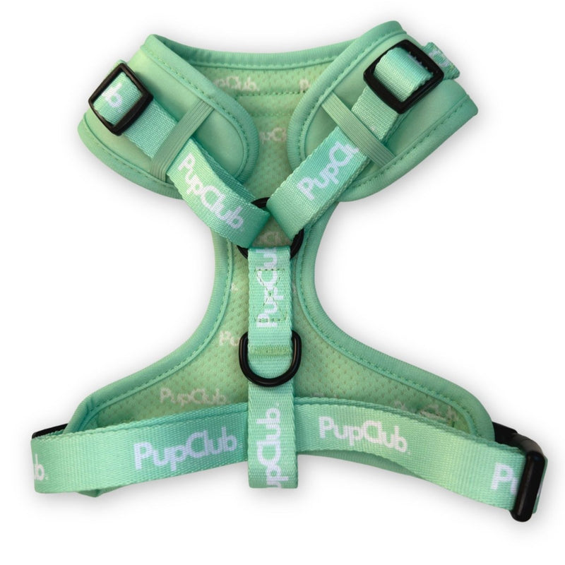 PupClub Dog Adjustable Harness - Pastel Mint Green
