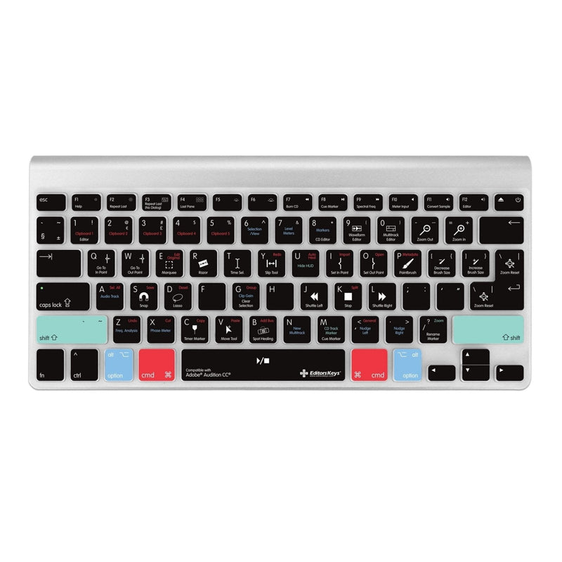 Adobe Audition Keyboard Covers for MacBook and iMac