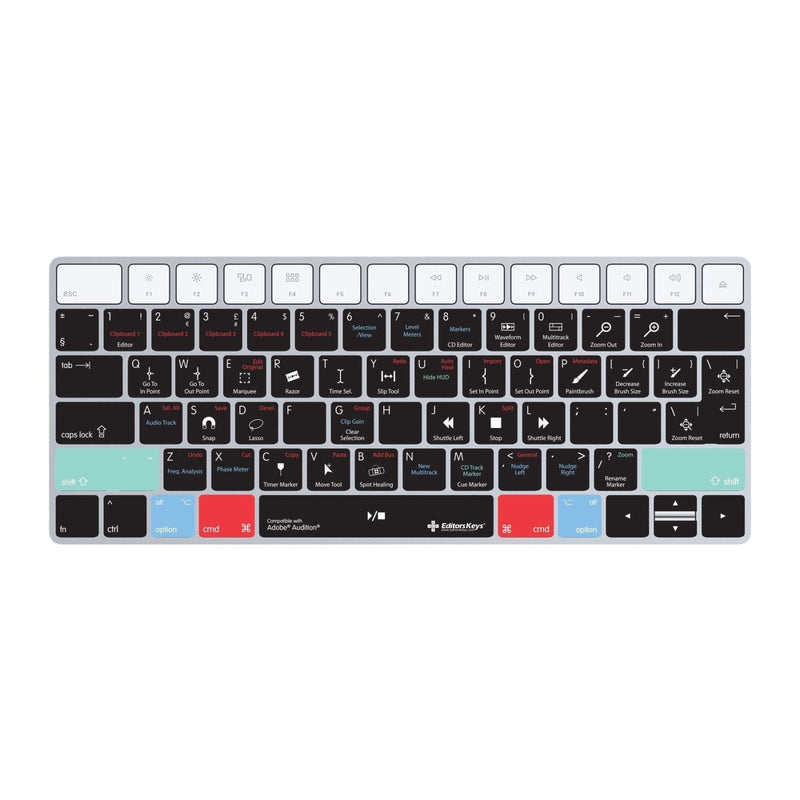 Adobe Audition Keyboard Covers for MacBook and iMac