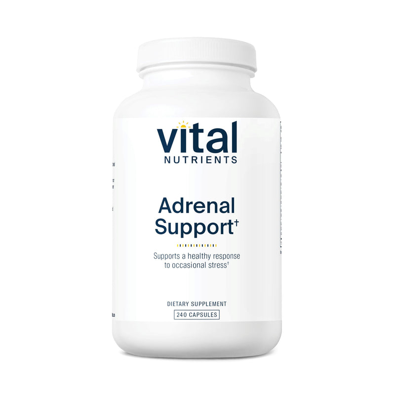 Vital Nutrients Adrenal Support - Stress Response & Energy Support, Gluten Free, 240 Capsules