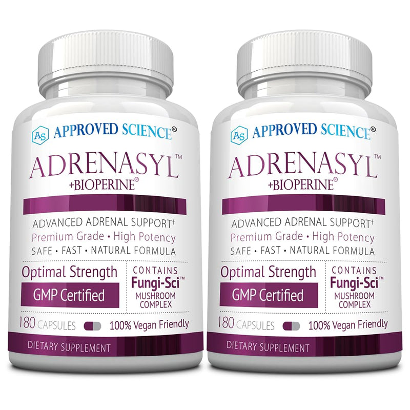 Approved Science Adrenasyl Adrenal Gland Support - 180 Count - Pack of 2