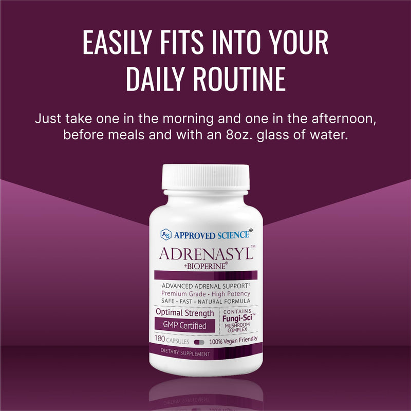 Approved Science Adrenasyl Adrenal Gland Support 180 Count – Pack of 1