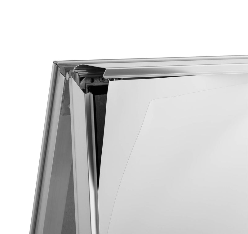 Durable A Board Foldable Pavement Sign Double Sided Snap Frame Stand | A1 Silver