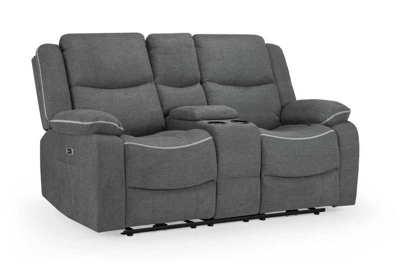 Harald Electric Recliner Sofa: Plush 2-Seater, High-Back Comfort