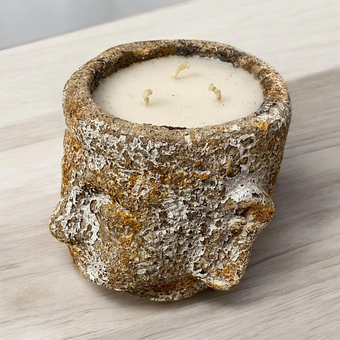 18CM BUDDHA HEAD CANDLE