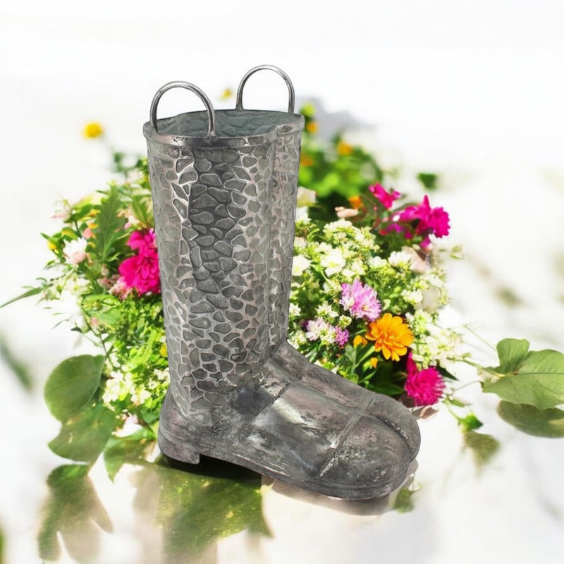 46CM METAL WELLINGTON BOOT UMBRELLA STAND