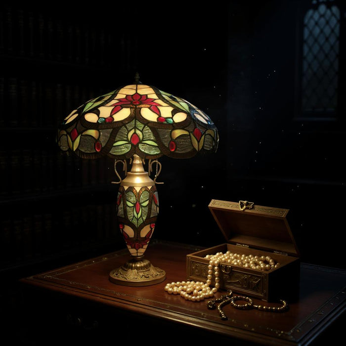 18" SHADE DOUBLE TIFFANY LAMP