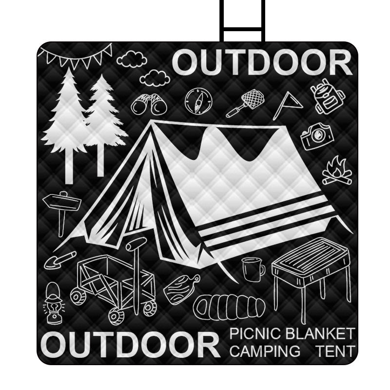 Black And White Style Series Ultrasonic Picnic Mat