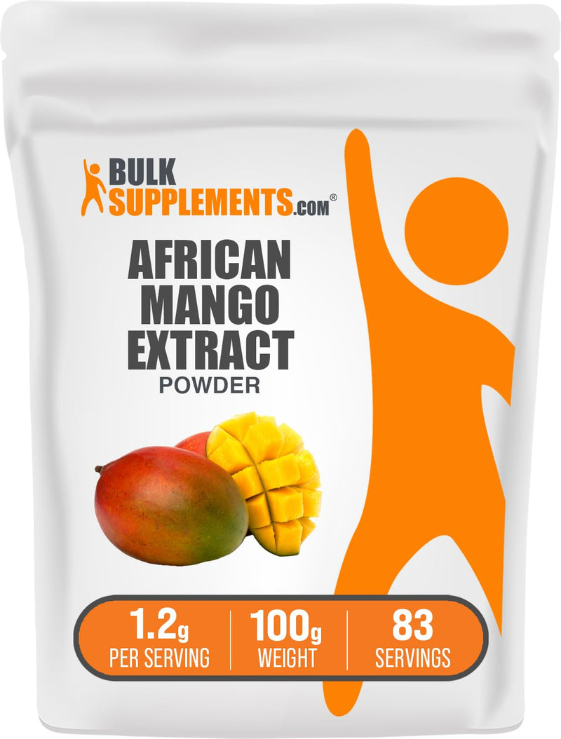 African Mango Extract Powder (Irvingia Gabonensis) – Gluten Free, 100g | BulkSupplements