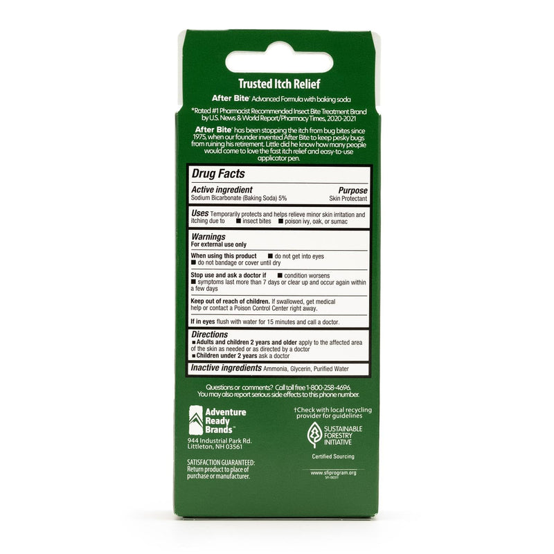 After Bite Advanced Formula Itch Relief Pen – 0.5 oz, 4 Pack (Sodium Bicarbonate)