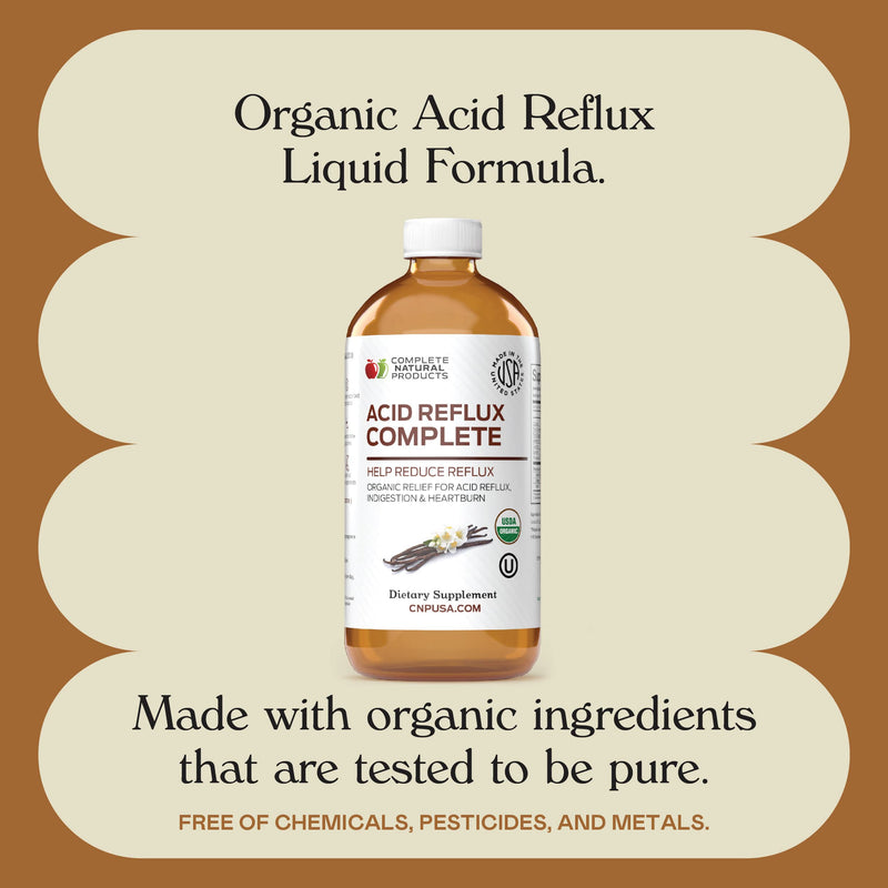 Acid Reflux Complete 8oz – Organic Liquid Heartburn Relief | Complete Natural Products