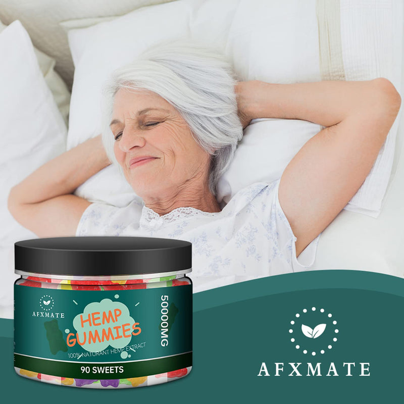 AFXMATE Hemp Gummies 50000 mg – Fruit Flavored Gummy (90 Gummies)