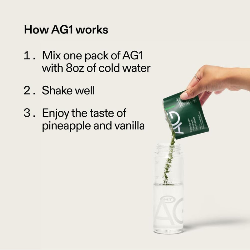 AG1 Athletic Greens Classic Formula: 75 Vitamins, Probiotic & Gut Health