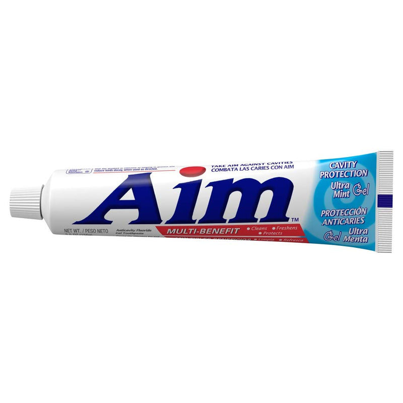 Aim Cavity Protection Gel Toothpaste Ultra Mint 5.50 oz Pack of 11