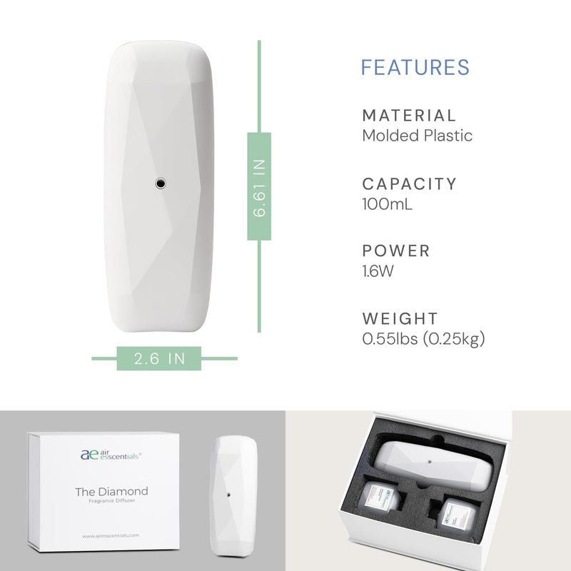 Air Esscentials Diamond Gift Set – Smart Scent Diffuser (Santal & Sensual Wood)