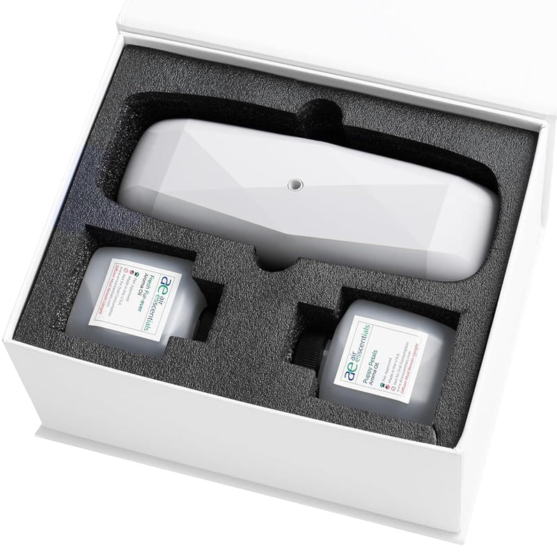 Air Esscentials Diamond Gift Set | Pet-Friendly Bluetooth Diffuser White