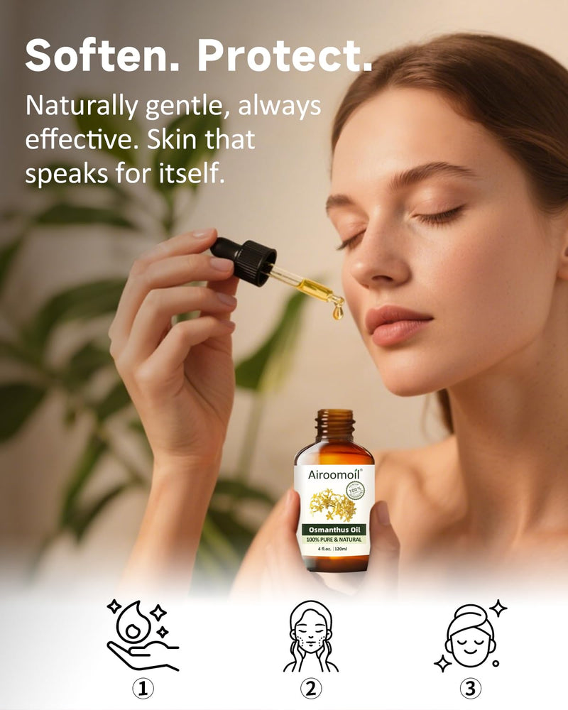 Airoomoil Osmanthus Essential Oil – 100% Natural, Premium Grade, 4 oz (120 ml)