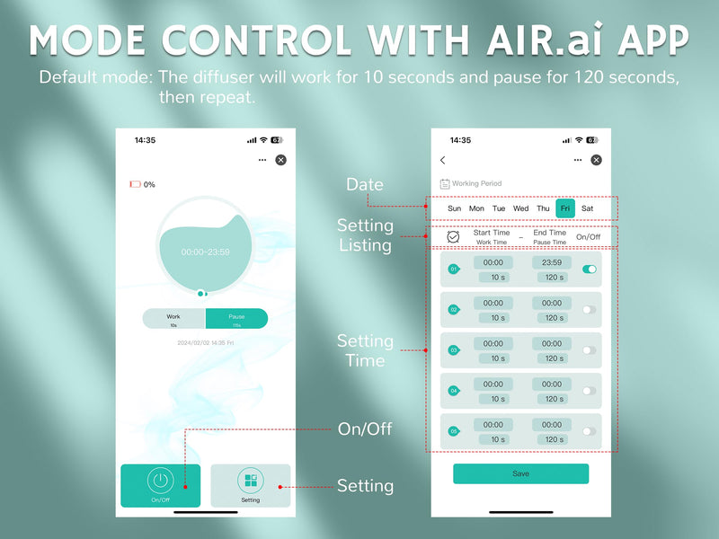 Airthereal Portable Nebulizing Scent Diffuser — 200ml, Waterless, Cold Air Tech, App-Controlled (Up to 2000 sq ft)