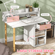 AIYAPLAY Kids Desk and Chair Set for Studying, Reading and Drawing - Pink - InStock