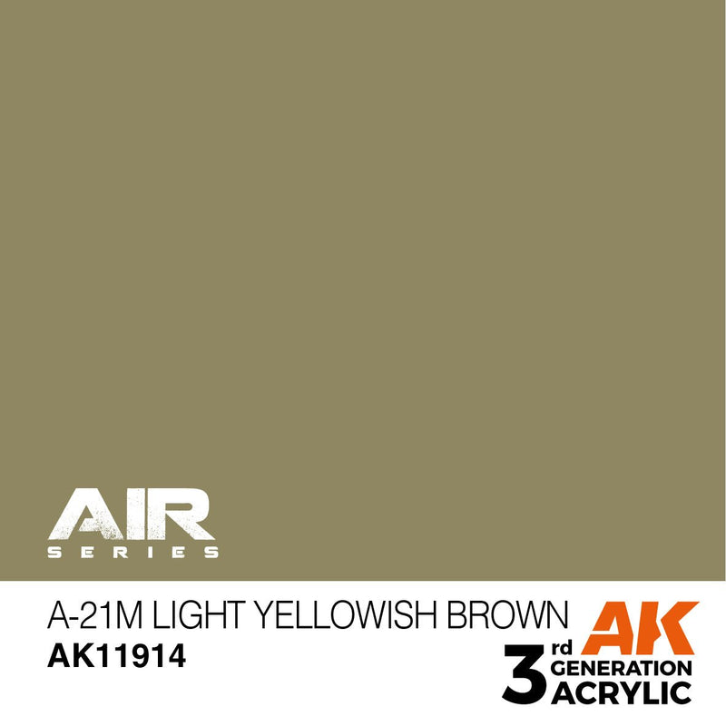 AK Interactive 3rd Gen Acrylic A-21m Light Yellowish Brown AK11914