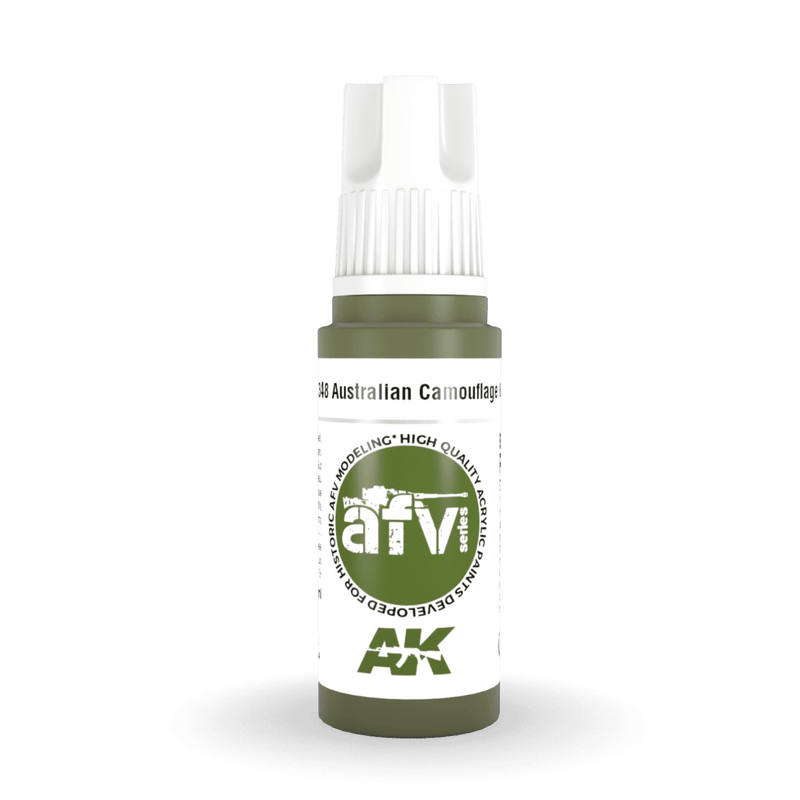AK Interactive 3rd Gen Acrylic - Australian Camouflage Green 17ml AK11348