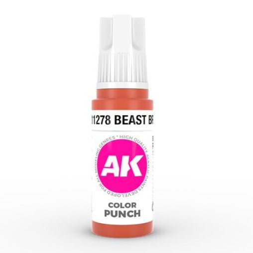AK Interactive 3rd Gen Acrylic - Beast Brown Color Punch AK11278